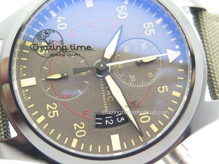 MIROTIME 0119 Pilot Top Gun Miramar IWC388002 ZF 1:1 Best Edition Ceramic Case On Nylon Strap A Practical 7345